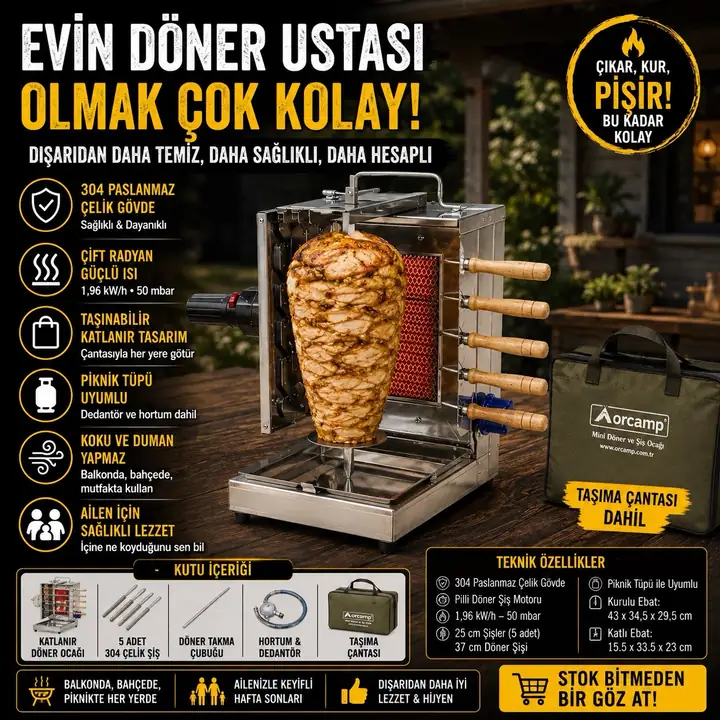 Orcamp Taşınabilir Döner Makinesi — 2