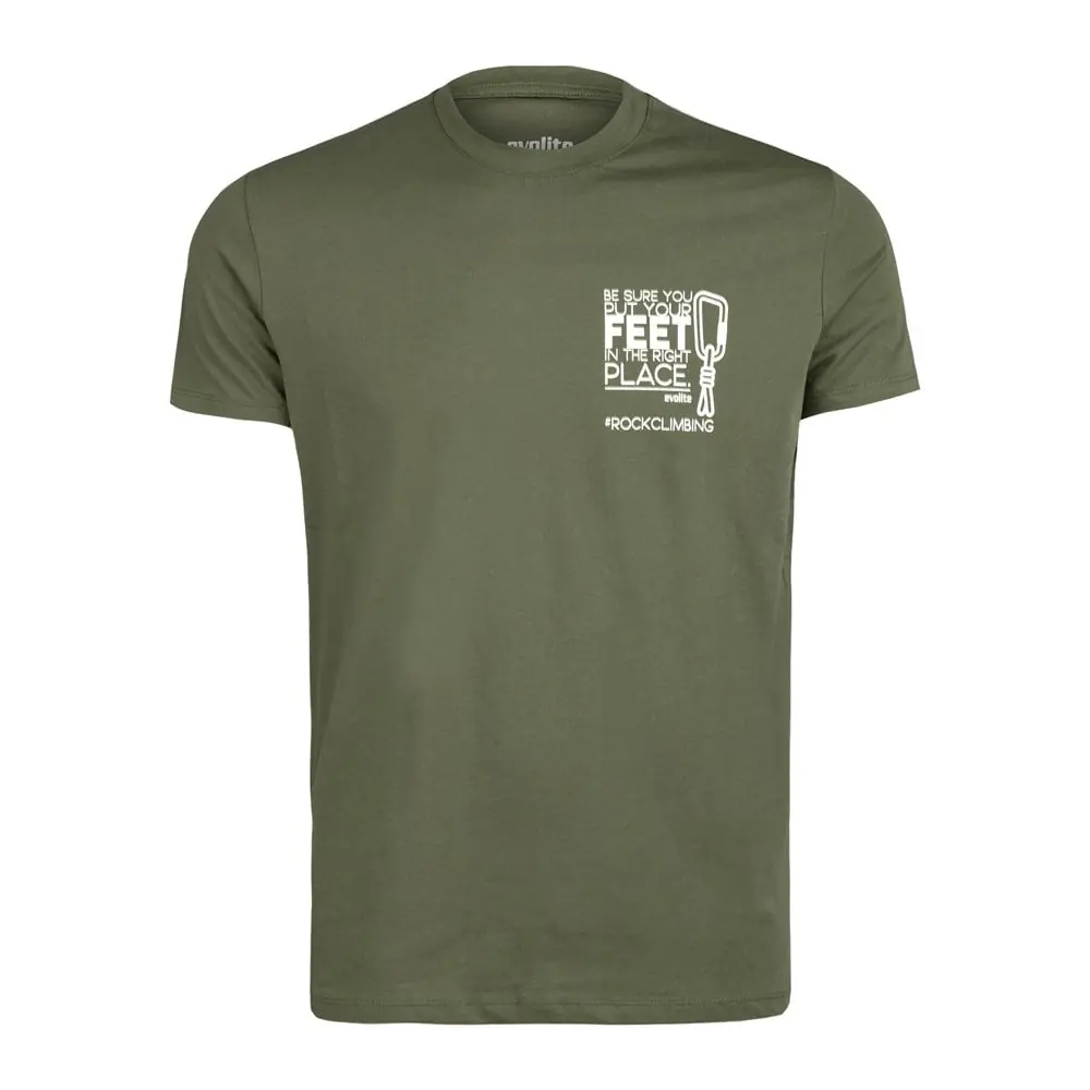 Evolite Rock Climbing T-shirt-Haki — 1