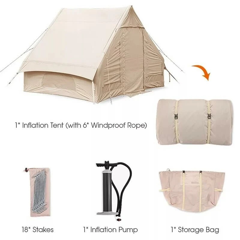 Madfox Burton Glamping Cotton Inflatable Şişme Çadır