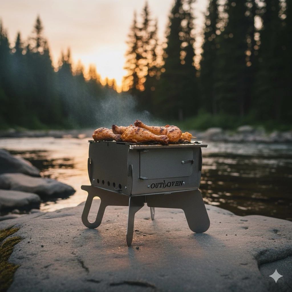 Outdoven X4 | Paslanmaz Çelik Premium Ateş Kutusu & Mangal
