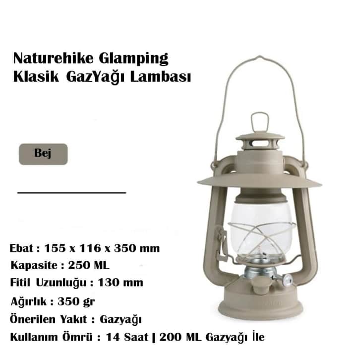 Naturehike Glamping Klasik Gazyağı Lambası — 4