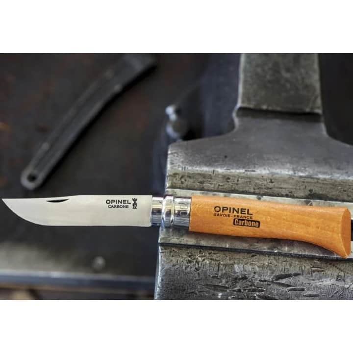 Opinel 8 No Deri Kılıflı Karbon Çelik Çakı (Özel Kutulu) — 5