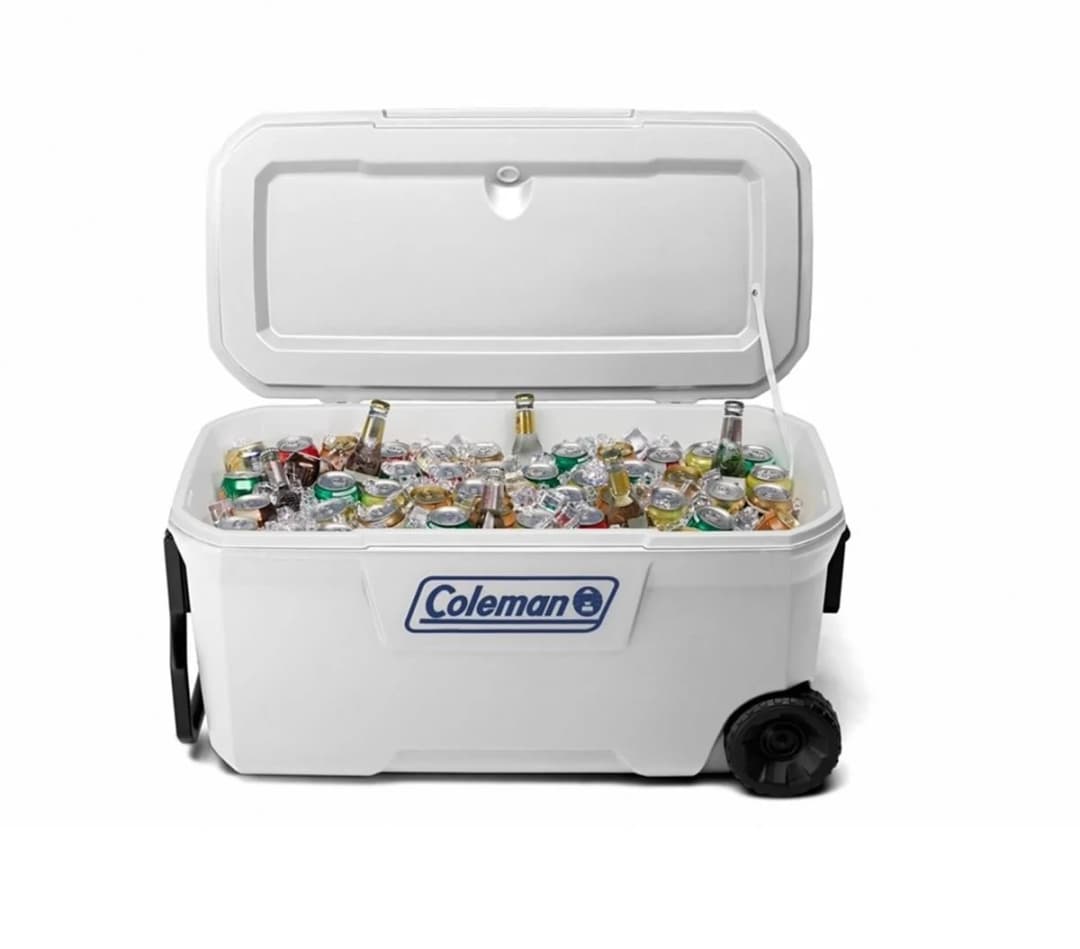 Coleman Xtreme Wheeled 100 QT Tekerlekli Soğutucu Marine Buzluk 94.6 Lt BEYAZ — 4