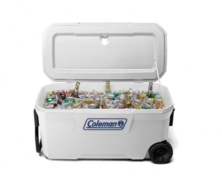 Coleman Xtreme Wheeled 100 QT Tekerlekli Soğutucu Marine Buzluk 94.6 Lt BEYAZ — 4
