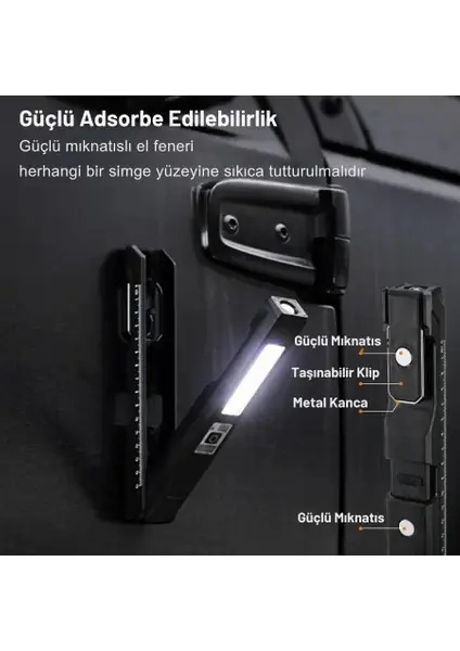 POWERDEX PD-9999 180 Derece Ayarlanabilir Çok Fonksiyonlu El Feneri — 3