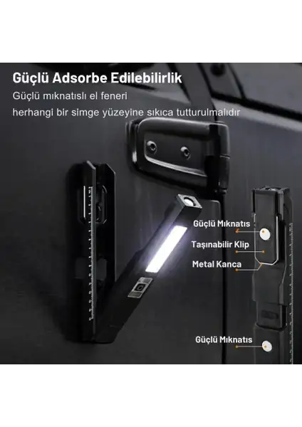 POWERDEX PD-9999 180 Derece Ayarlanabilir Çok Fonksiyonlu El Feneri — 3