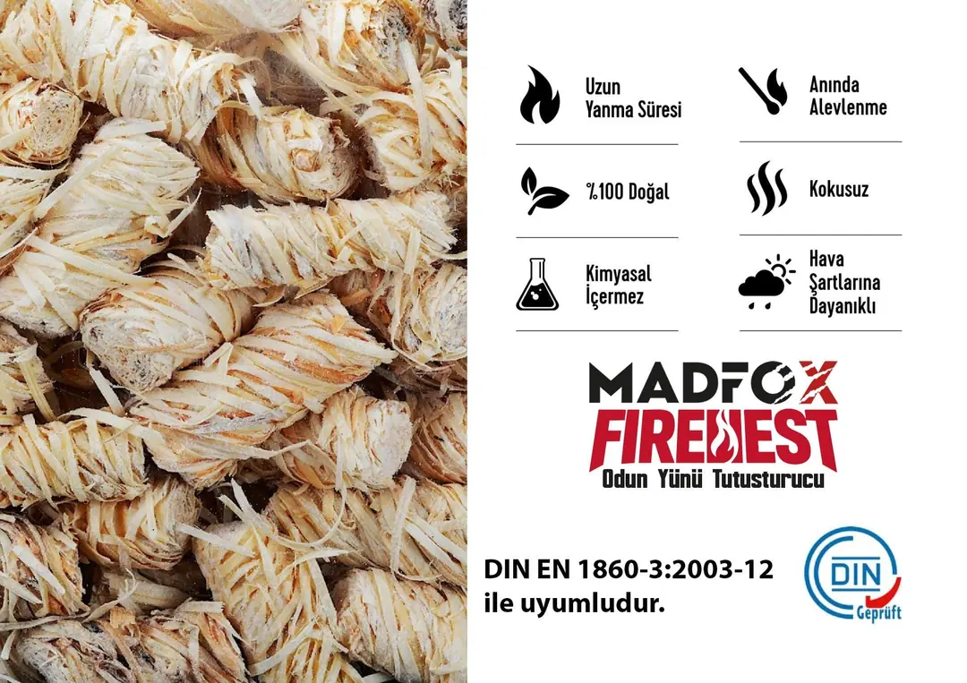Madfox FireNest Doğal Odun Yünü Tutuşturucu 250 gr — 7