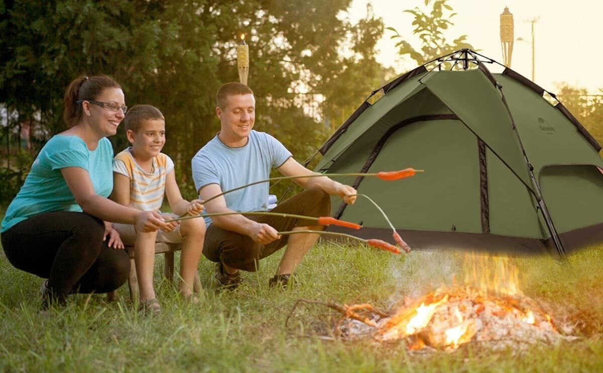Naturehike 4 Kişilik Otomatik Kamp Çadırı
