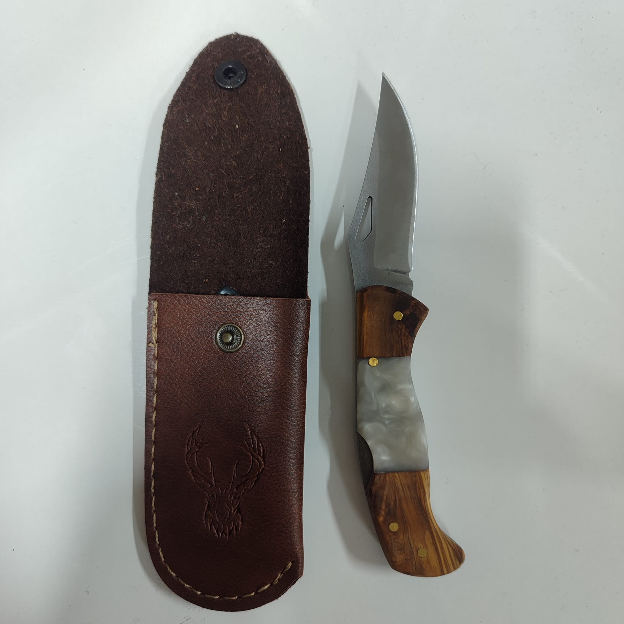 Zeytin Epoksi Kabzalı, Kilitli Çakı 223-224-225-226-227-228