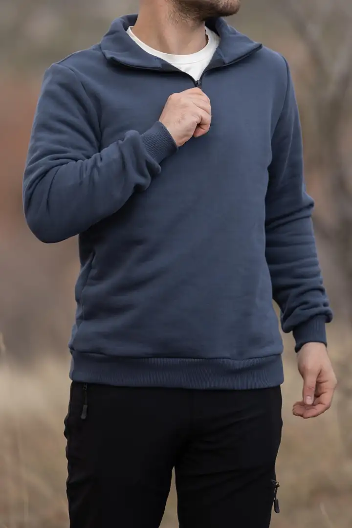 Huğlu Yarım Fermuar Polar Sweatshirt — 2