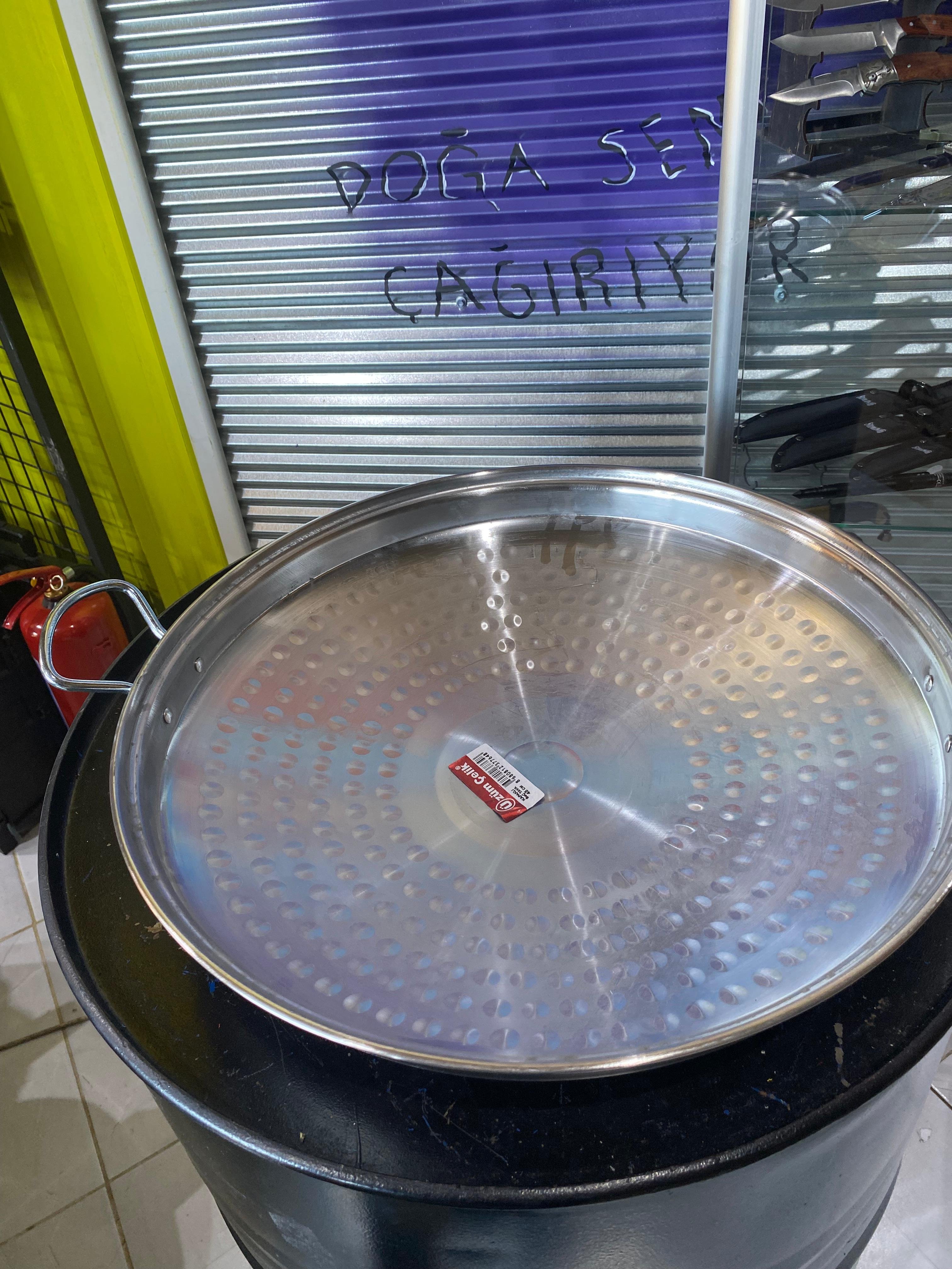 *DEFOLU* Kapaklı Sac Tava 45cm