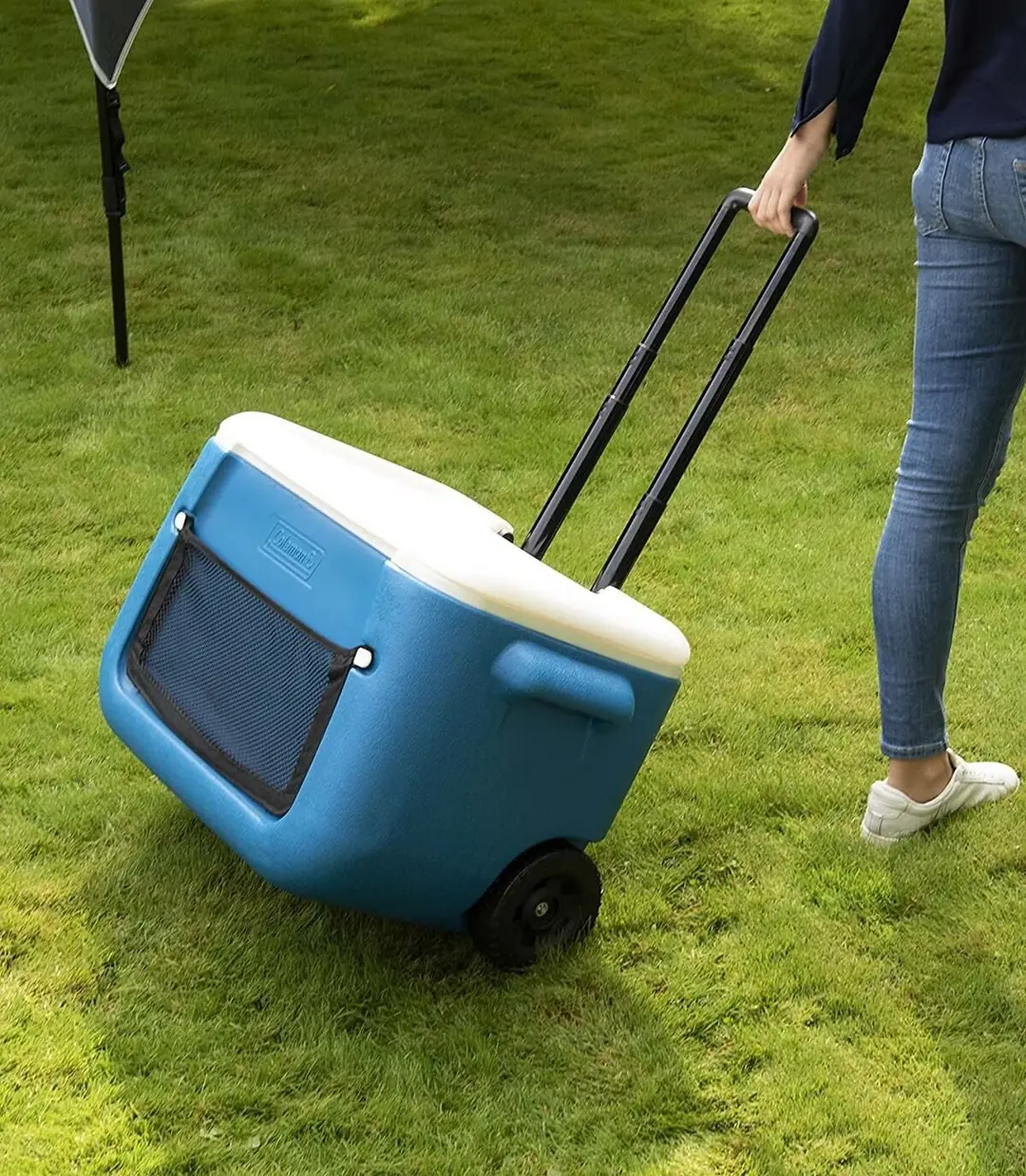 Coleman Poly-Lite Wheeled Mesh 50 QT Tekerlekli Soğutucu Buzluk 47.3 Lt — 7