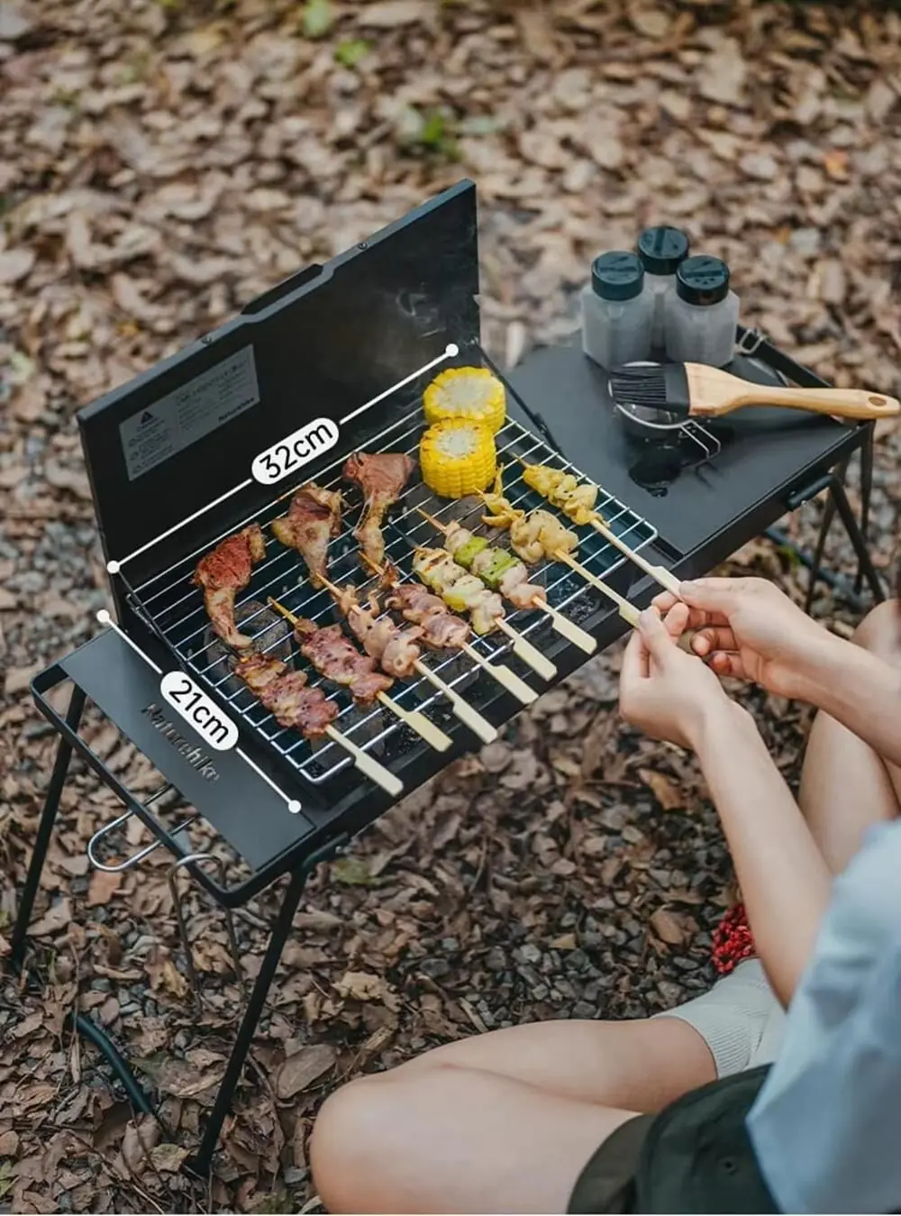Naturehike Grill Barbecue + Katlanabilir Masalı SANDSTONE — 6