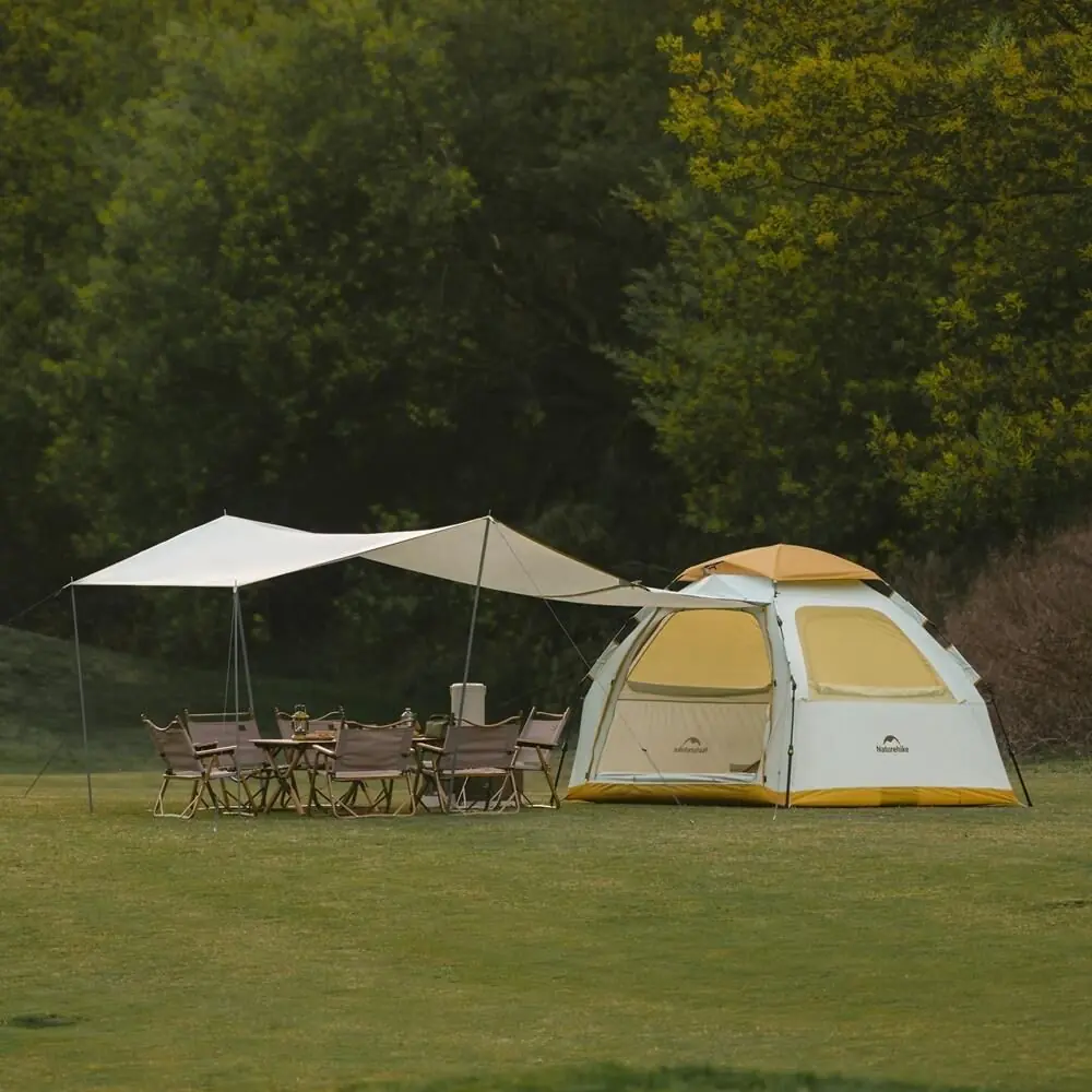 Naturehike Ango ES60 Gölgelikli Otomatik Kurulum Kamp Çadırı Thorn Yellow - Standart — 1