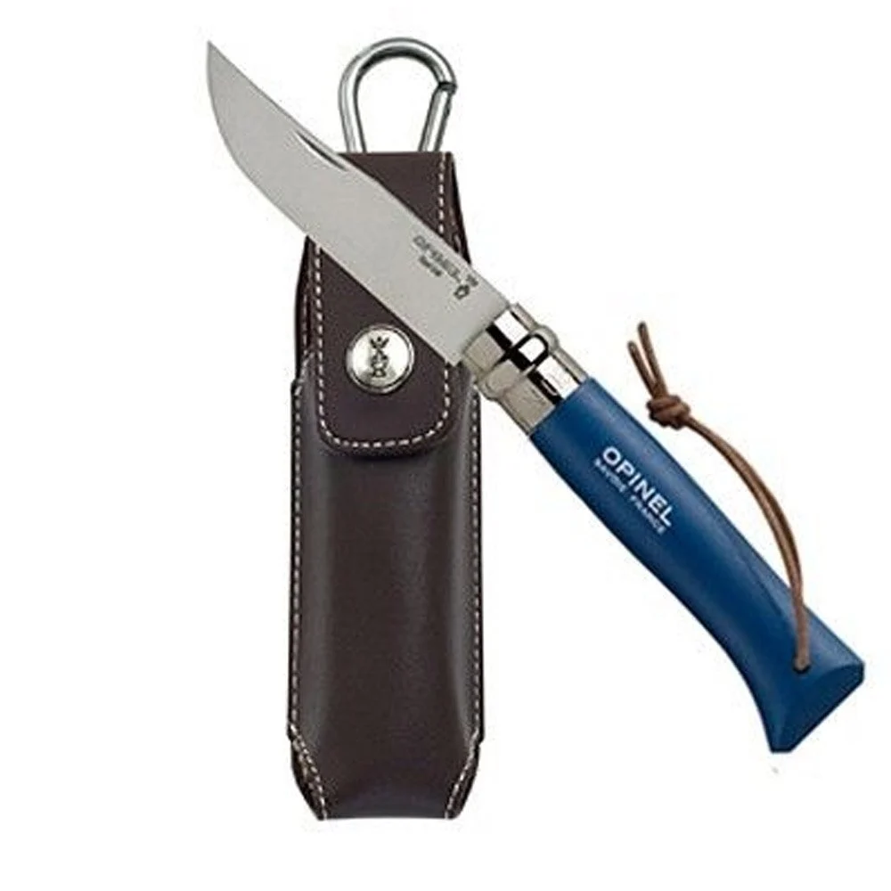 Opinel Inox 8 No Deri Kılıflı Paslanmaz Çakı (Mavi) — 4