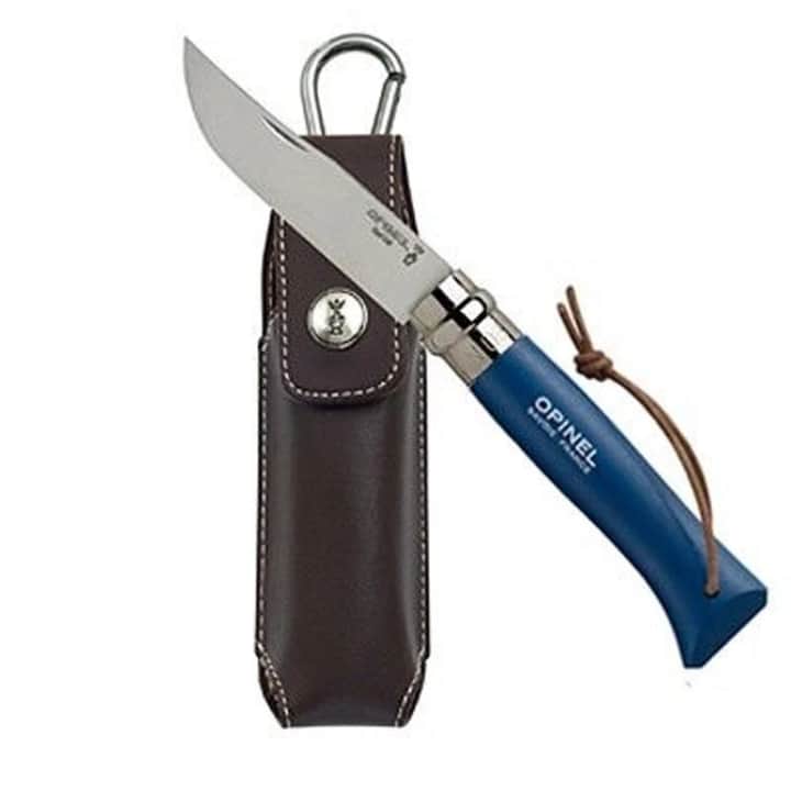 Opinel Inox 8 No Deri Kılıflı Paslanmaz Çakı (Mavi) — 4
