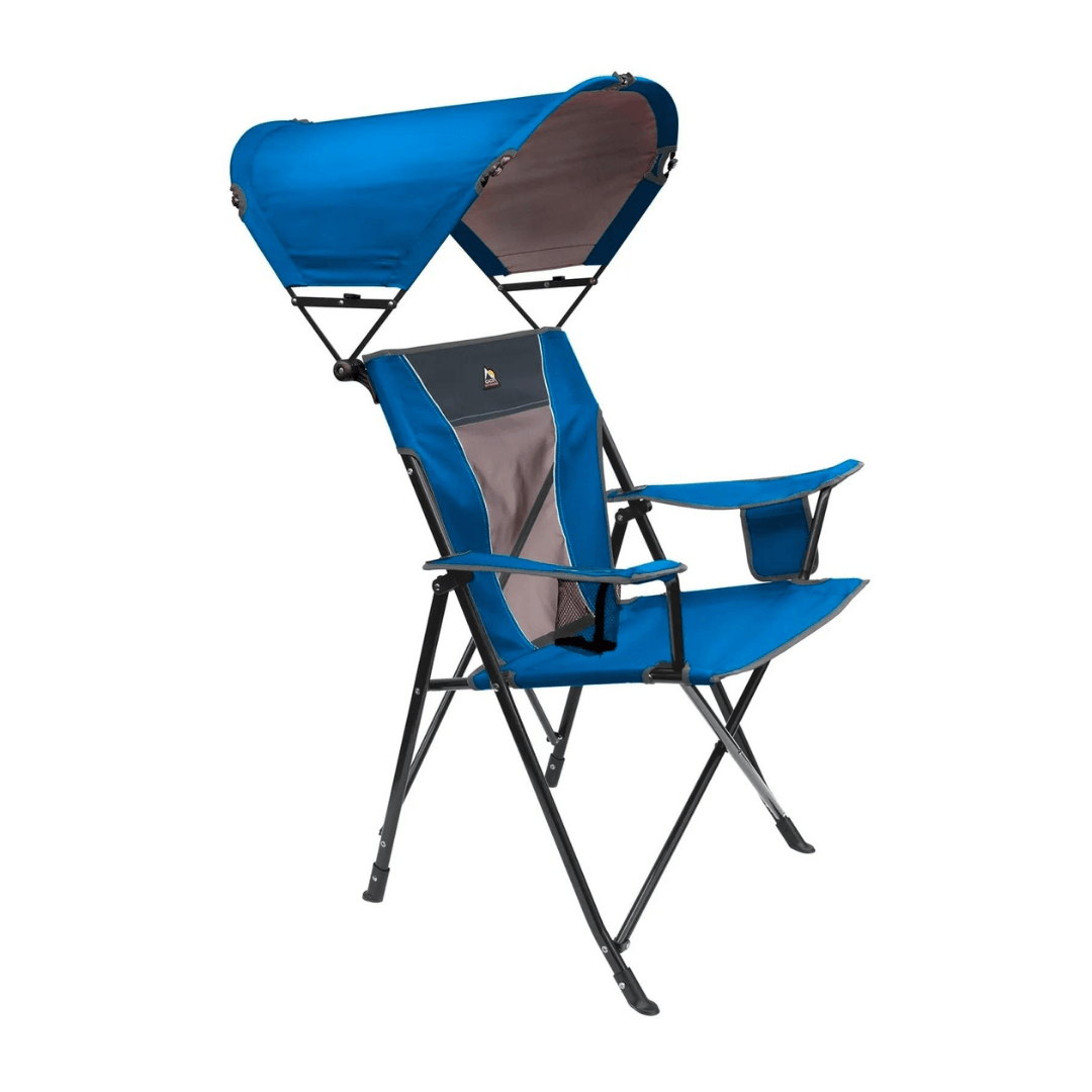 Gci Outdoor SunShade Comfort Pro Chair™ Güneşlikli Katlanır Plaj Sandalyesi MAVİ