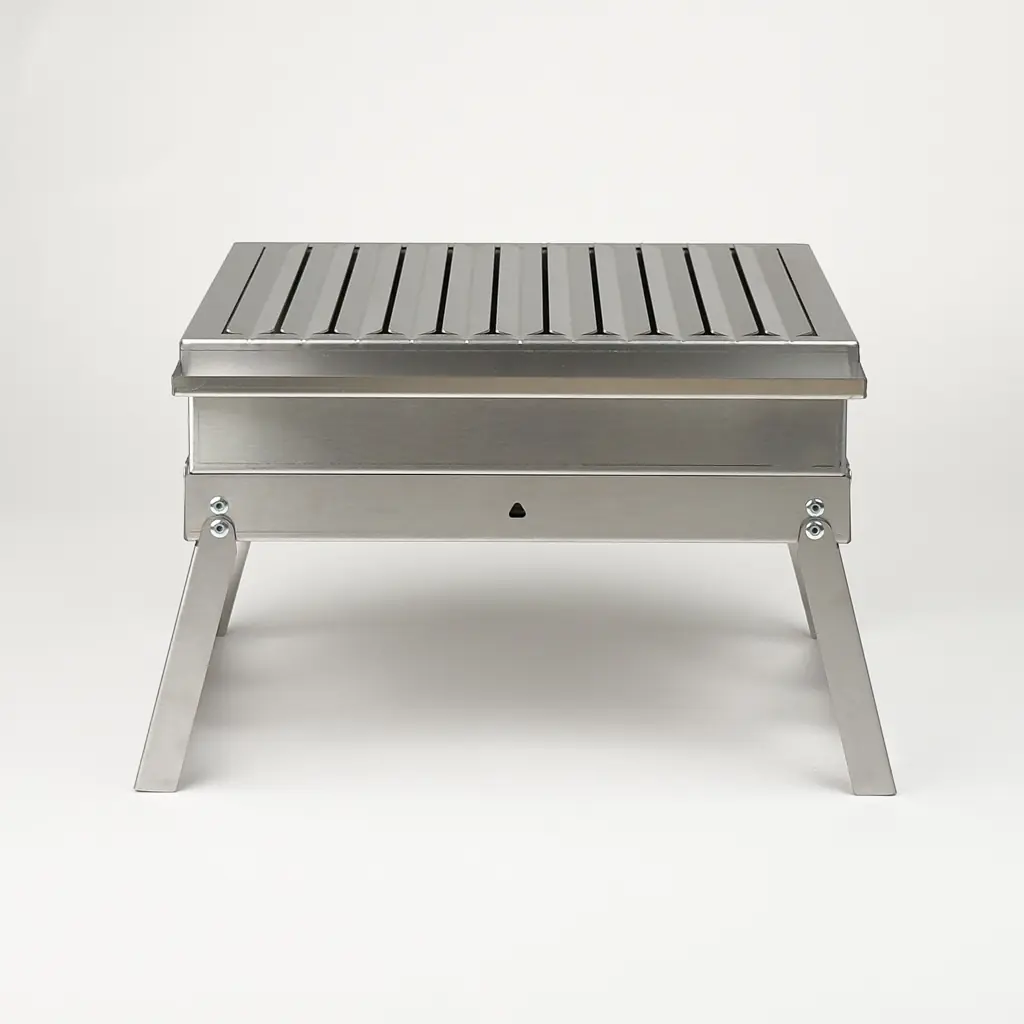 Kvox M1.3 Alev Yapmayan Katlanabilir Inox Mangal — 9