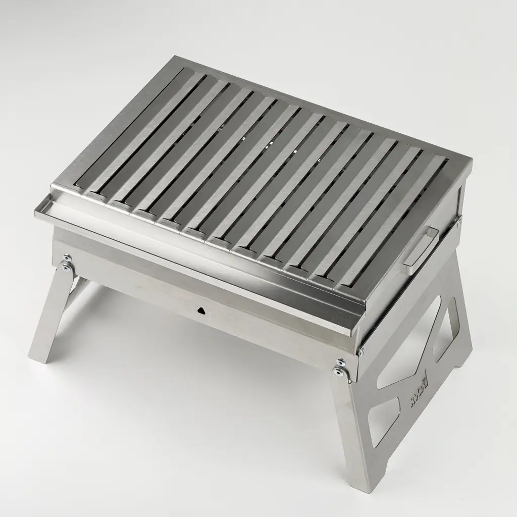 Kvox M1.3 Alev Yapmayan Katlanabilir Inox Mangal — 2