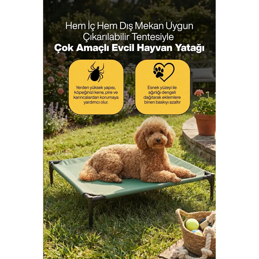 Yükseltilmiş Çocuk Çadırı UV Korumalı Gölgelikli Kamp, Bahçe & Plaj Tipi Taşınabilir Çadır Yatak — 6