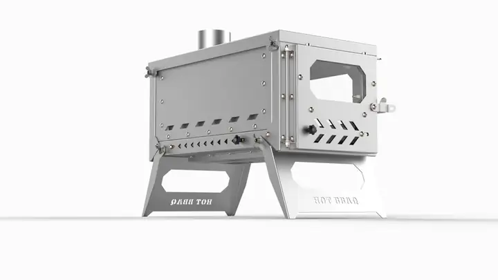 Hot Tent Inox Stove Portable Katlanabilir Kamp Sobası — 2