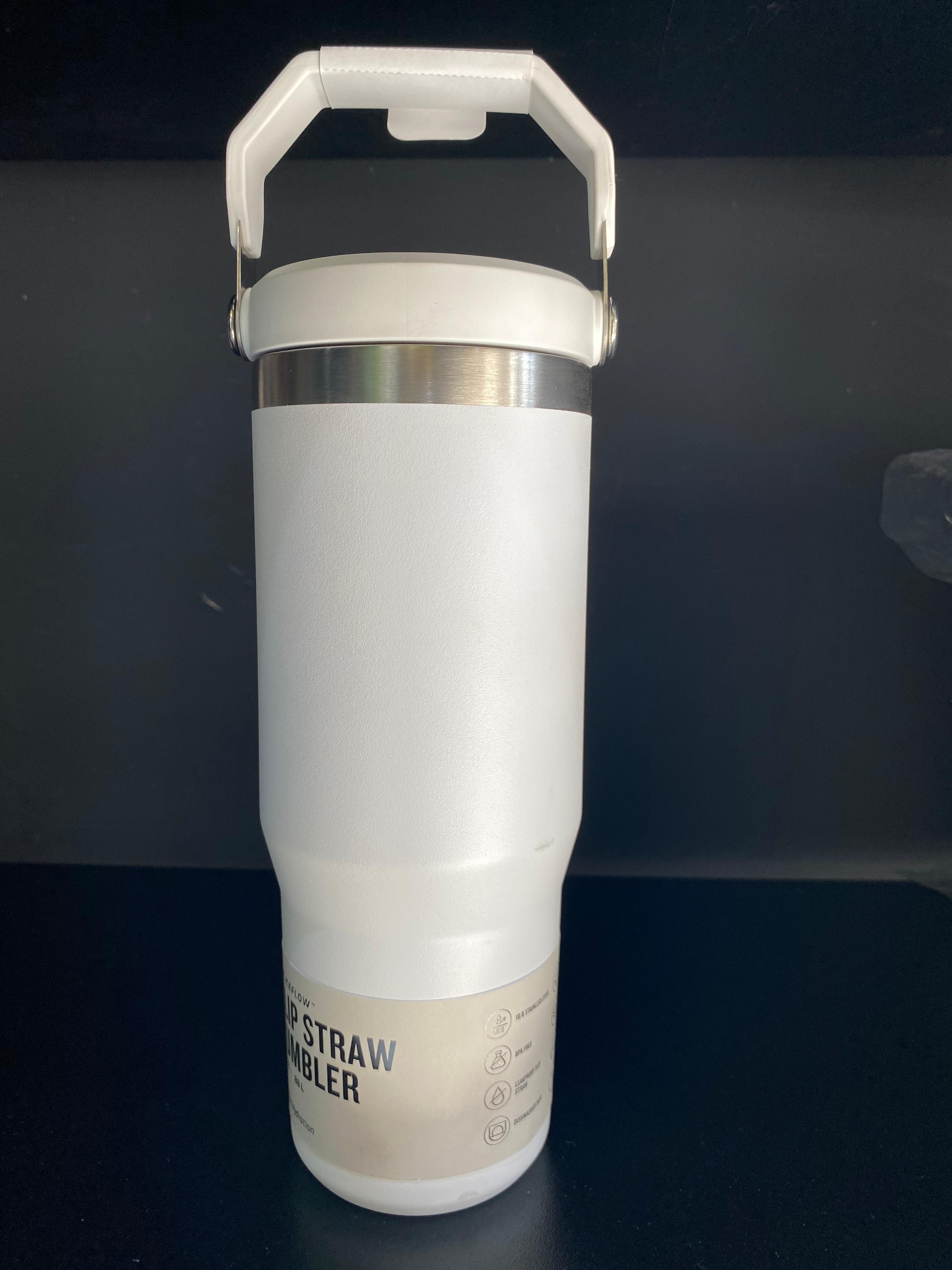 *DEFOLU* IceFlow™ Flip Straw Tumbler Pipetli Termos | 0.89L