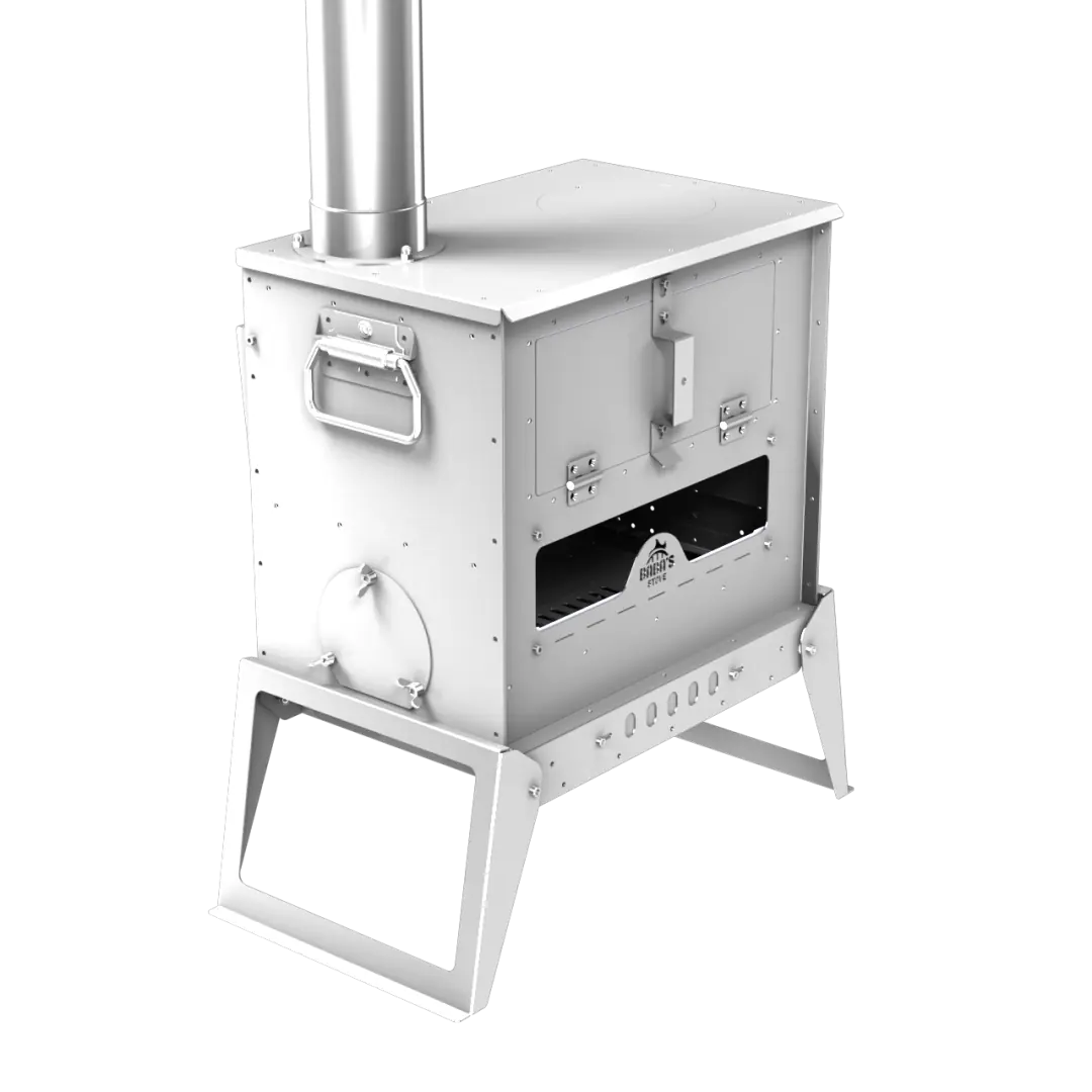 Baba's Stove Camper Fırınlı Kamp Sobası 6 kW - Çadır, Karavan, Bağ Evi - Pelet, Odun, Kömür — 5