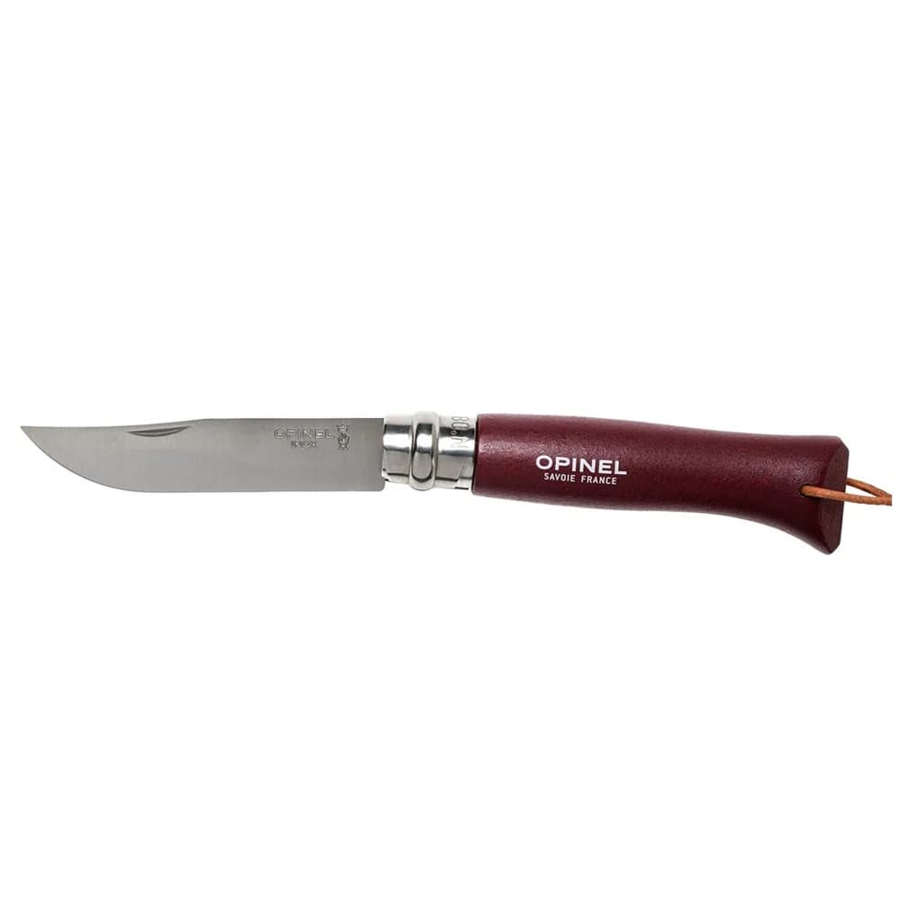 Opinel Inox Trekking 8 No Paslanmaz Çelik Çakı (Bordo) — 2