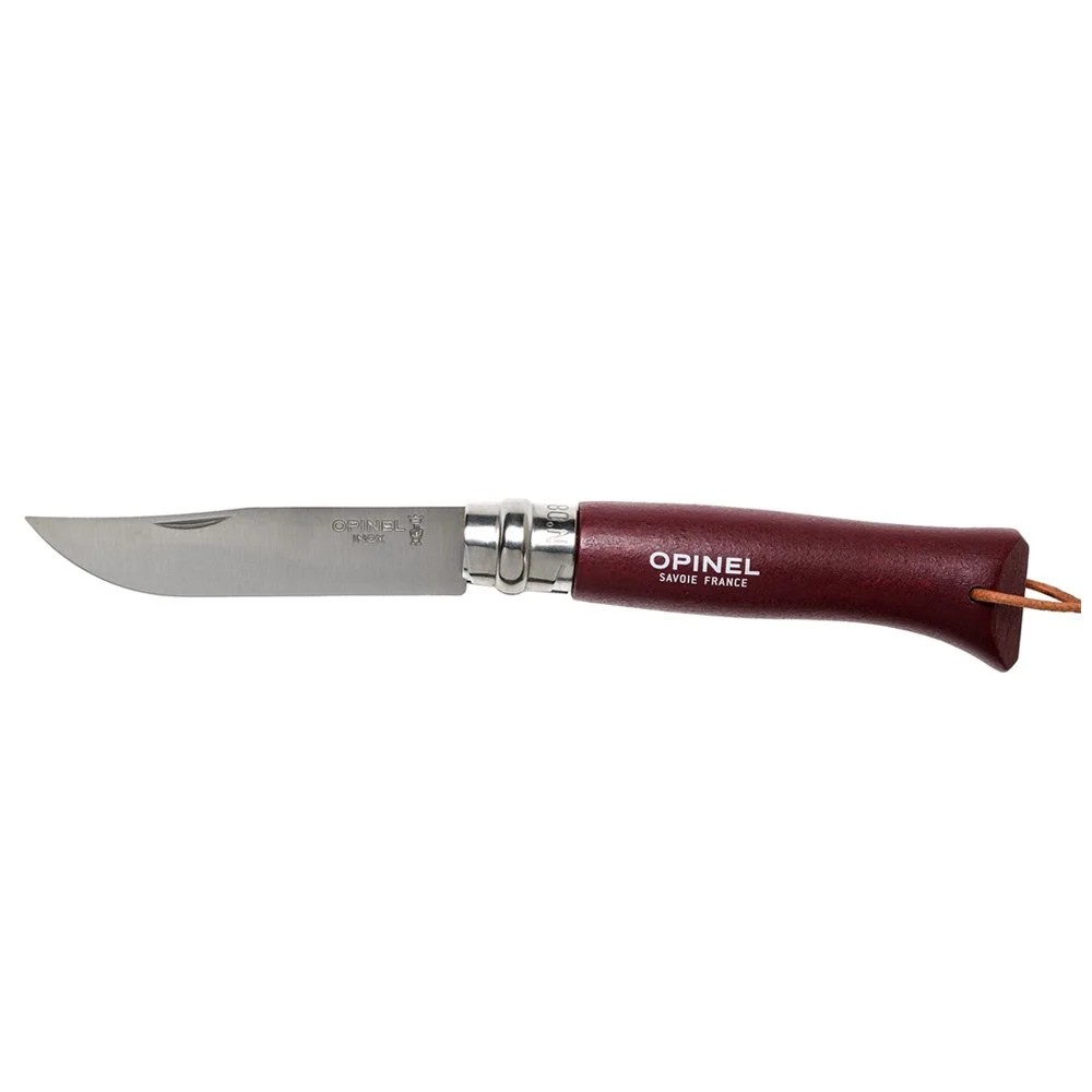 Opinel Inox Trekking 8 No Paslanmaz Çelik Çakı (Bordo)