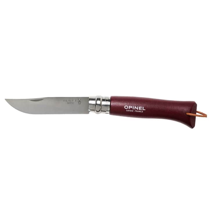 Opinel Inox Trekking 8 No Paslanmaz Çelik Çakı (Bordo) — 2