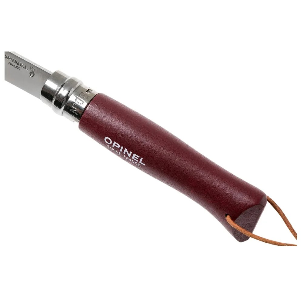 Opinel Inox Trekking 8 No Paslanmaz Çelik Çakı (Bordo)