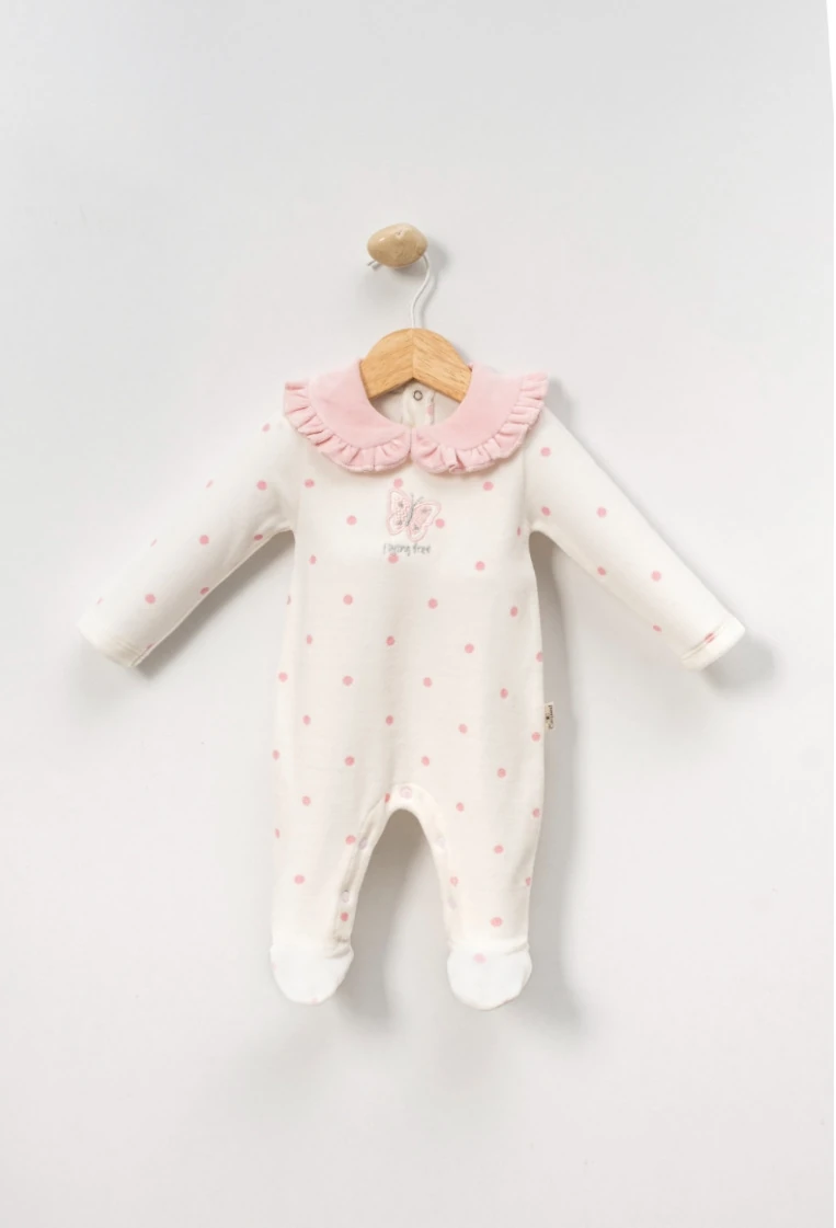 KELEBEK NAKIŞLI KADİFE TULUM