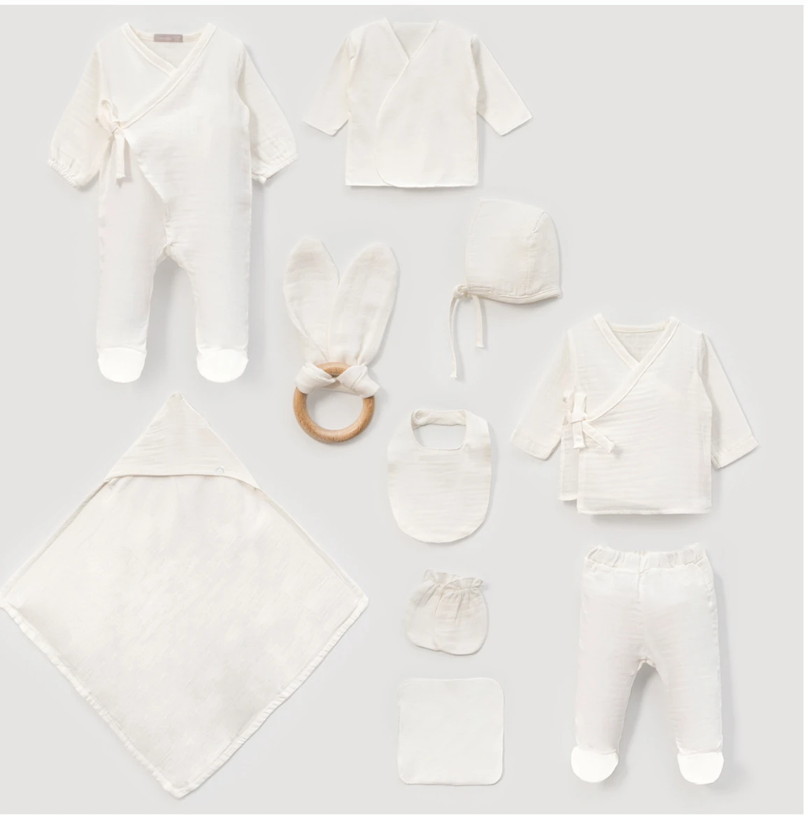 UNISEX 0-3 AY MÜSLİN 10LU SET