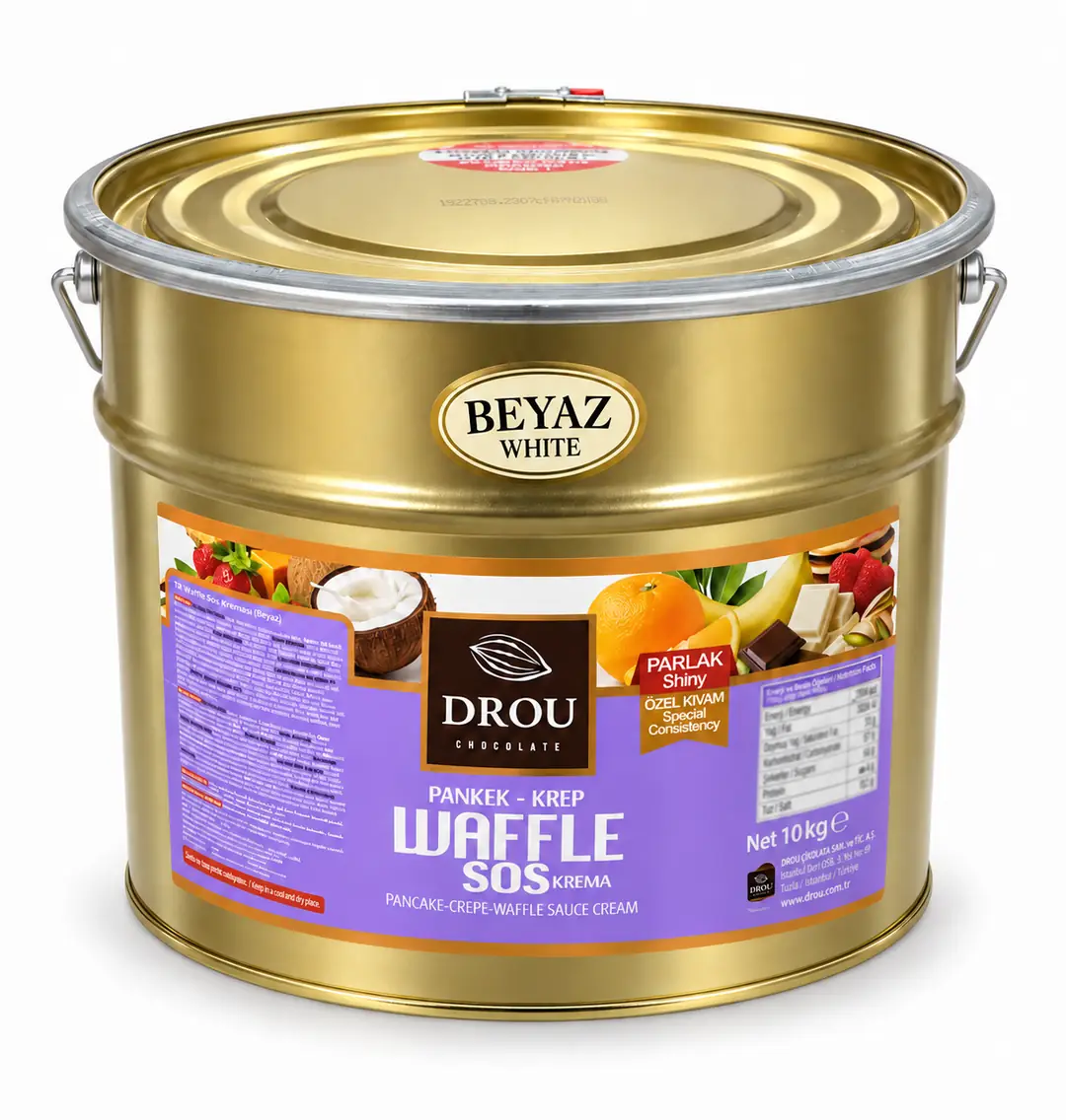 DROU Eko Beyaz Pankek Krep Waffle Sos 10 kg