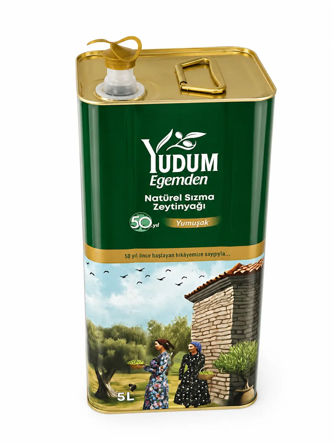 Yudum Egemden Zeytinyağı Sızma 5 LT