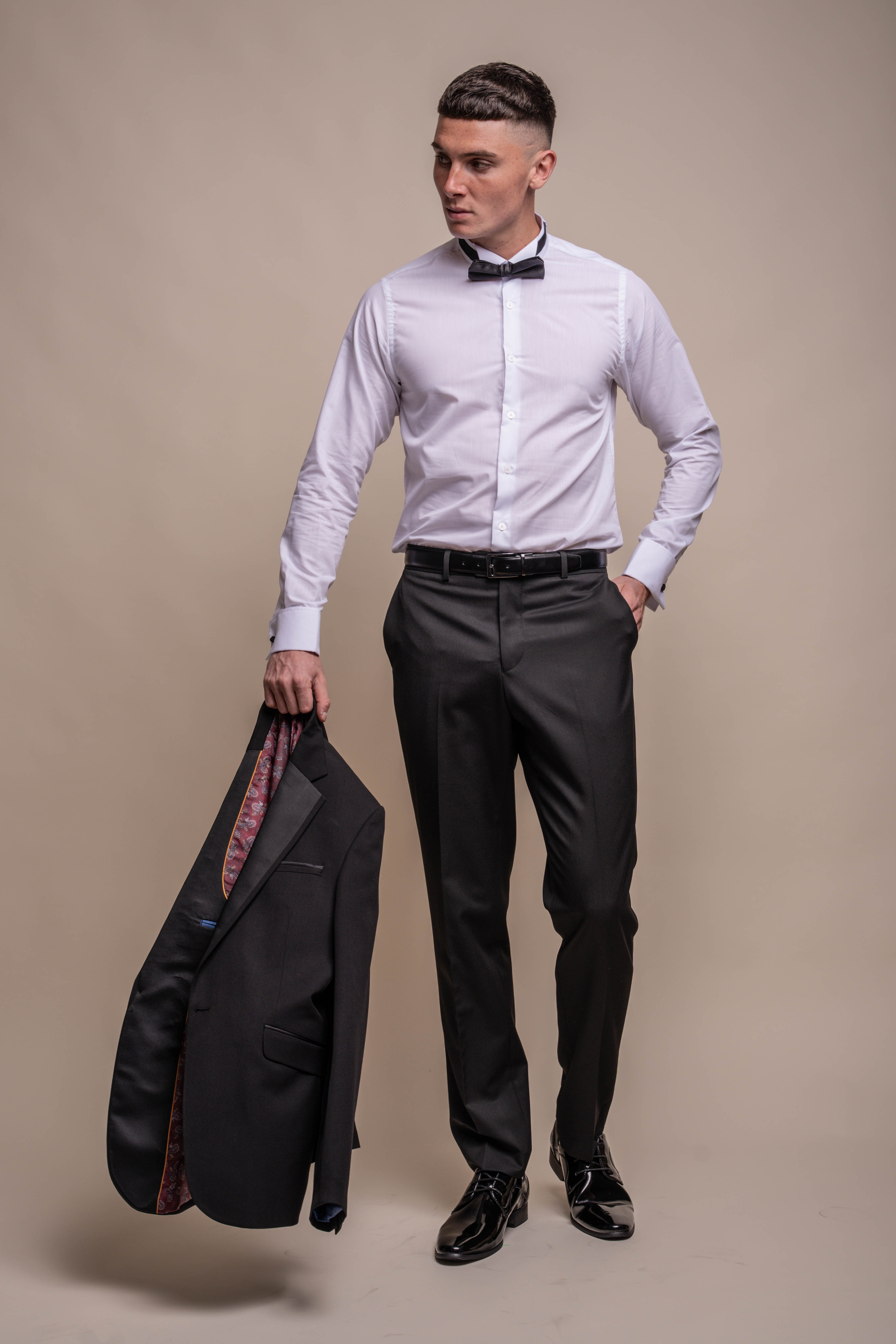 Men's Cotton Wing Collar Tuxedo Shirt - RICO