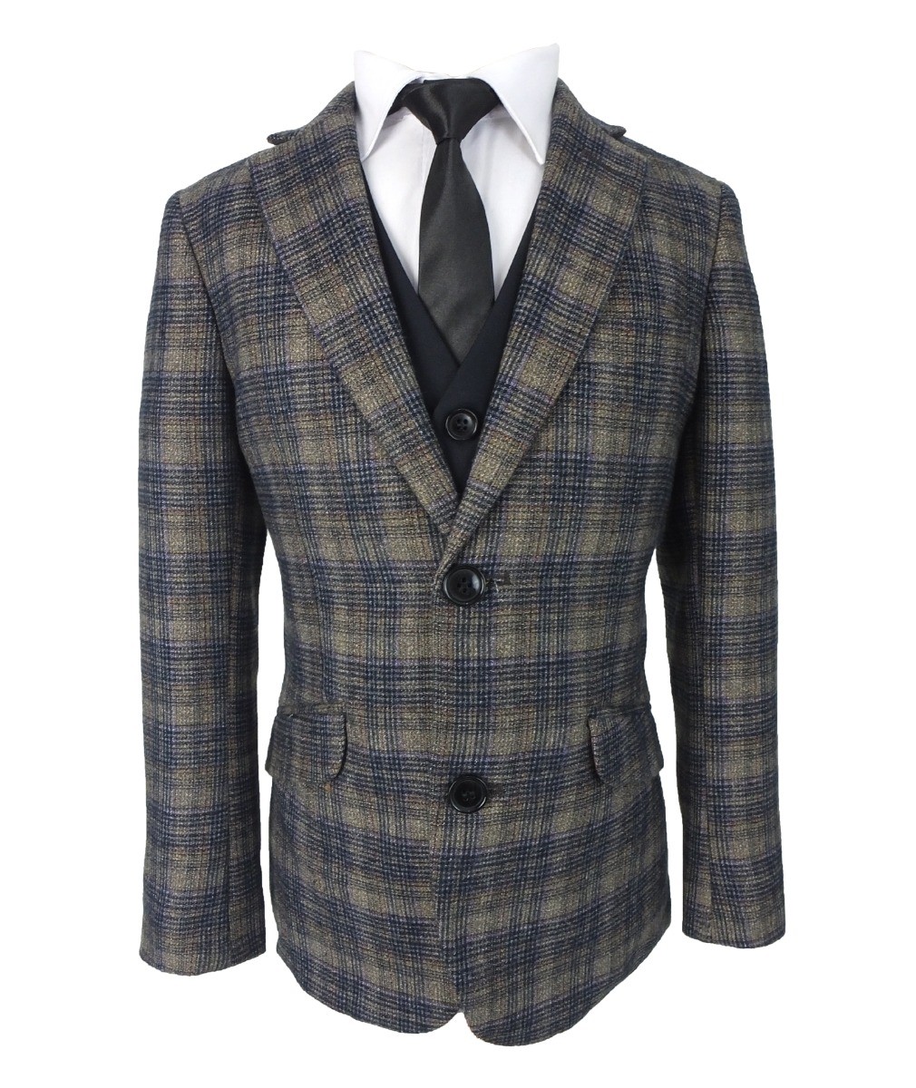 Sports Jacket - Blue/plaid - Kids