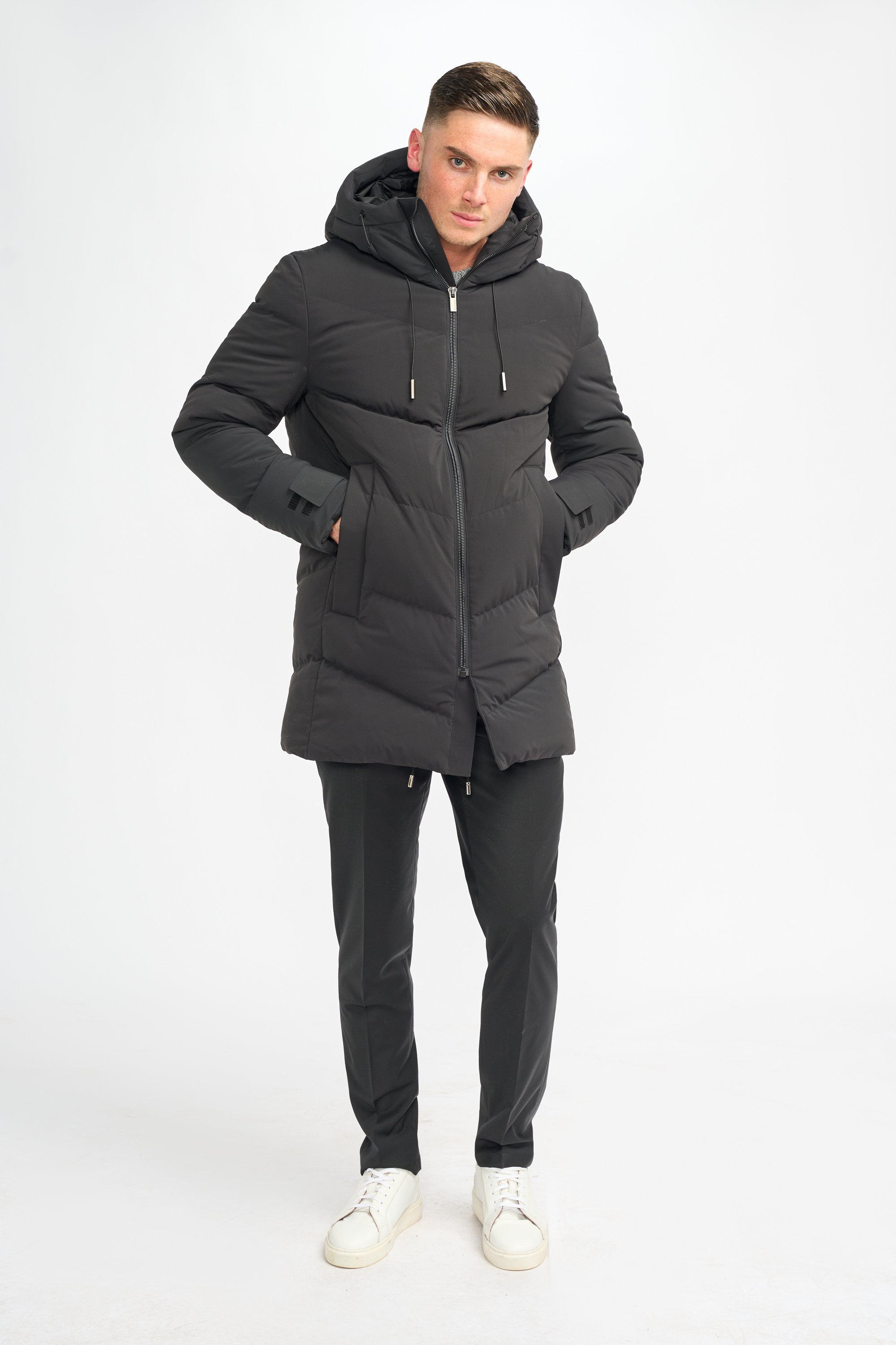 Men's Quilted Puffer Jacket Winter Coat - FABINI