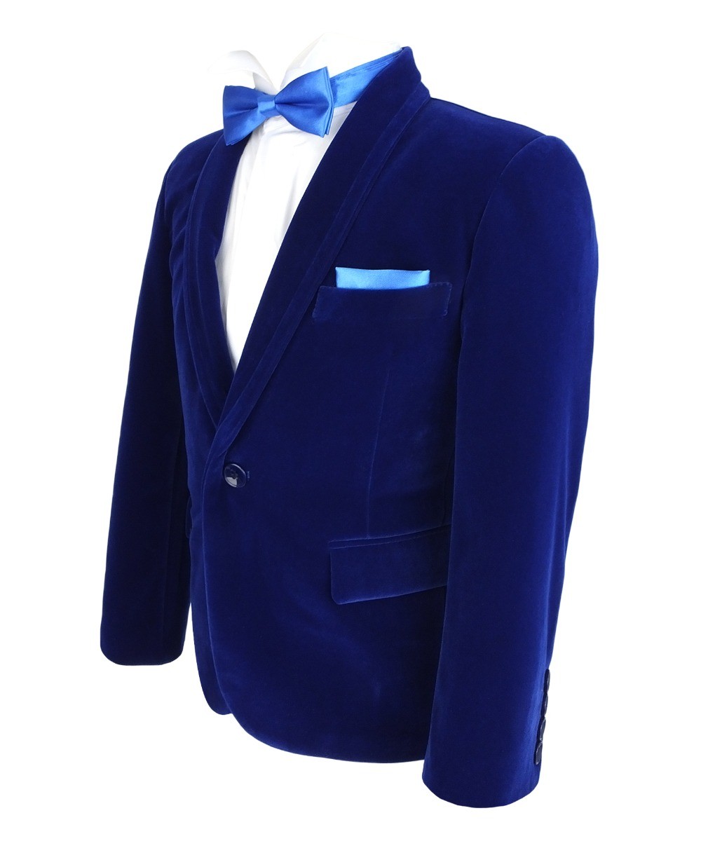 Boys Formal Velvet Blazer Jacket