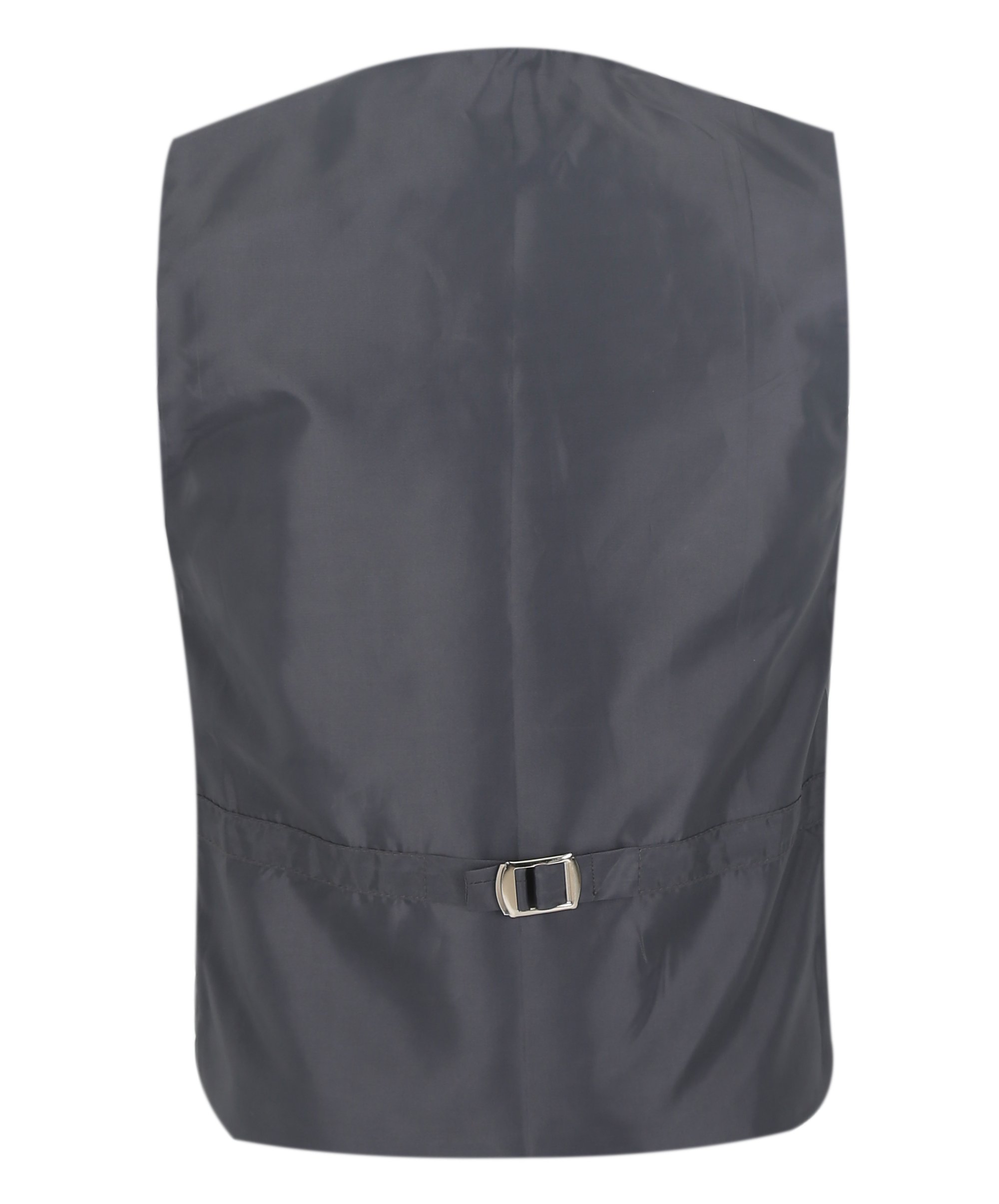 Boys Herringbone Tweed Waistcoat Suit Set - Dark Grey