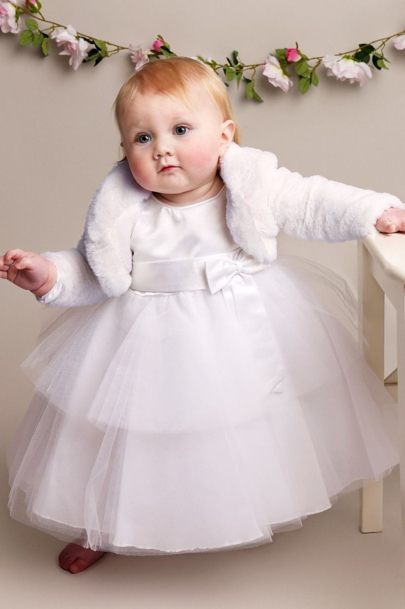 Baby girl white bolero best sale