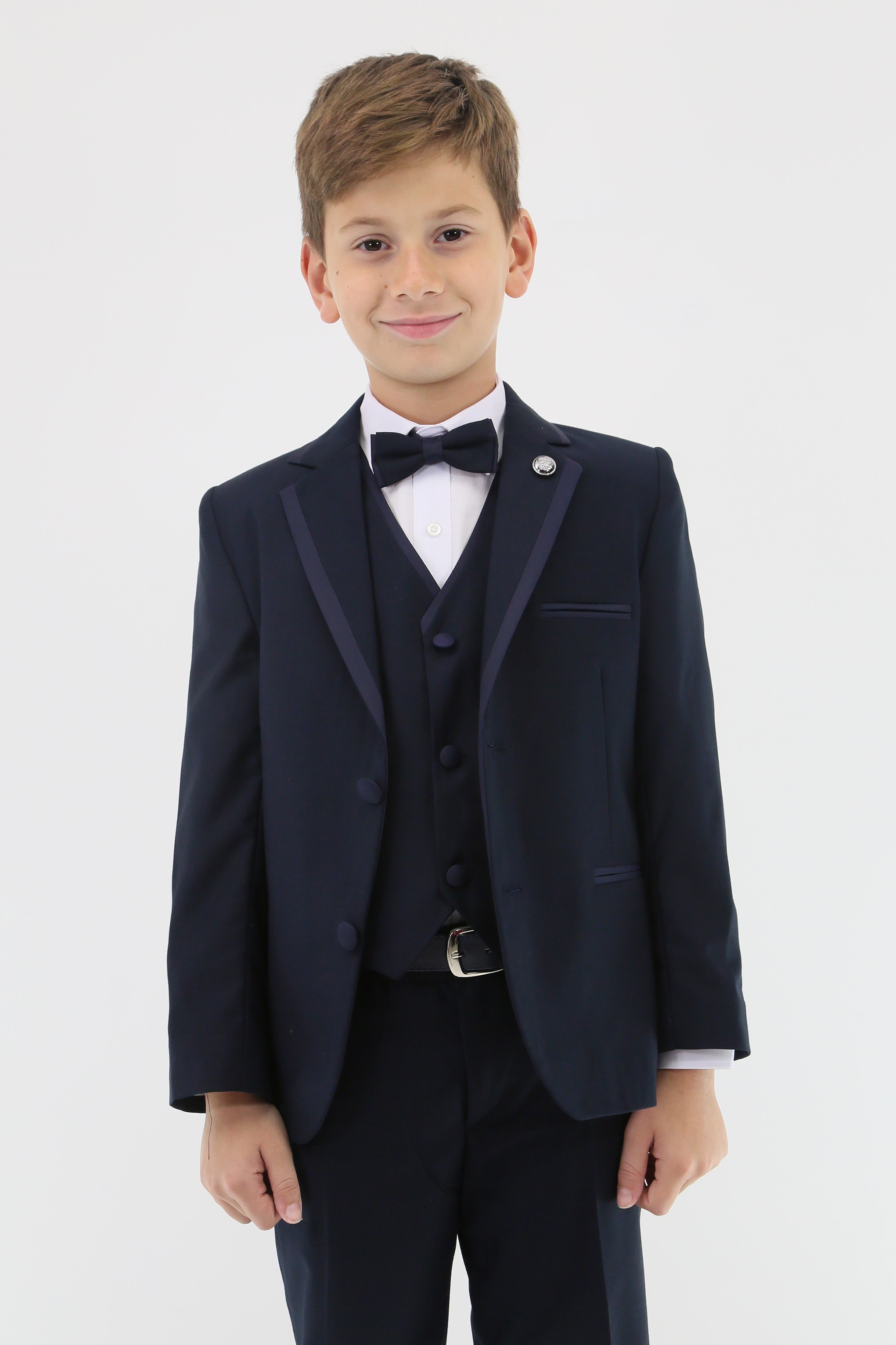 Boys Slim Fit  Piping Tuxedo Dinner Suit Set