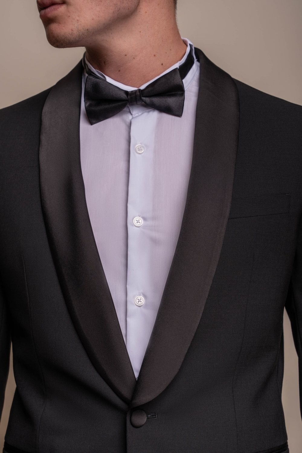 Men's Slim Fit Wool Blend Tuxedo Dinner Suit - ASPEN