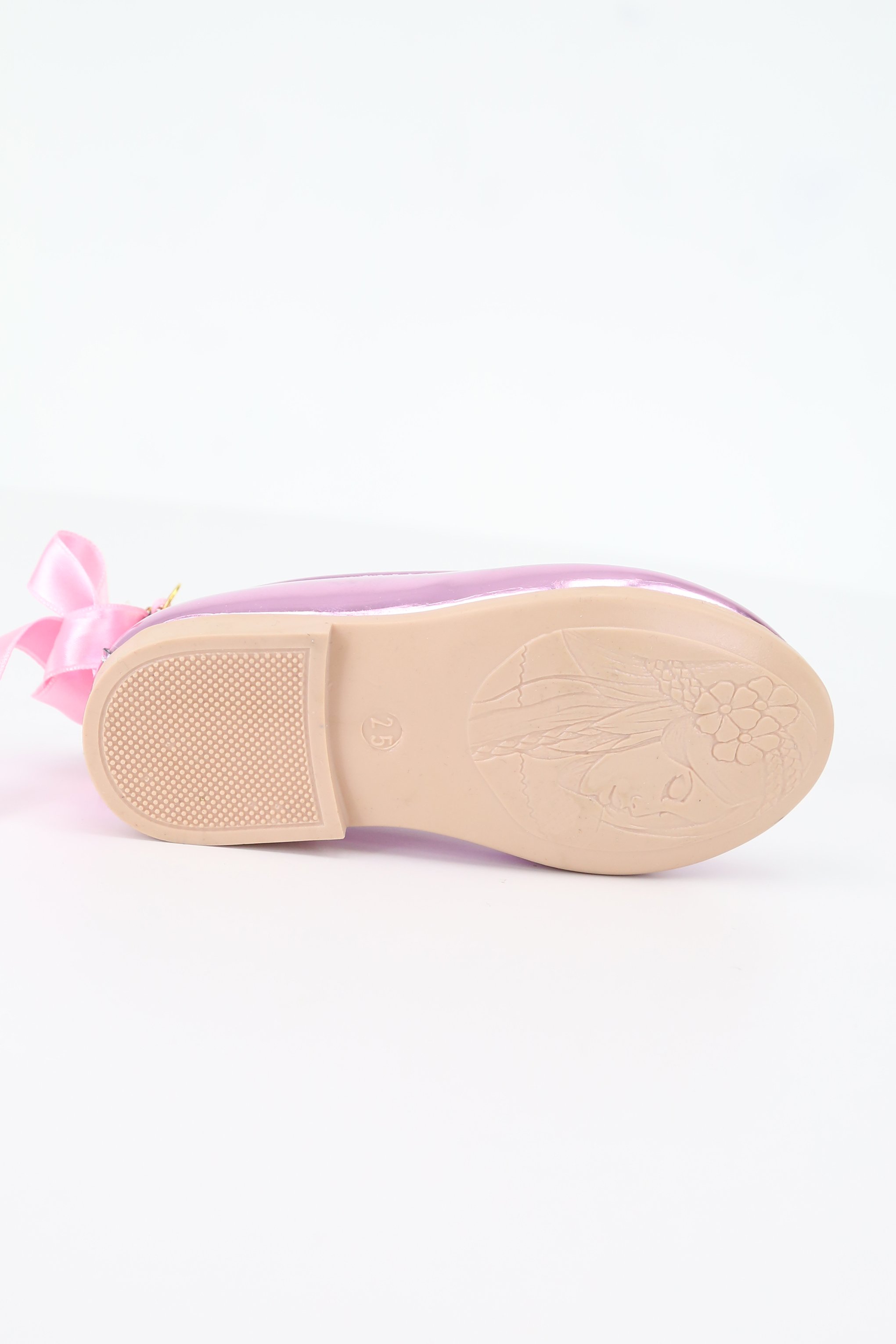 Girls Pearls & Ribbon Slip on Patent Mary Jane Shoes - TEAN