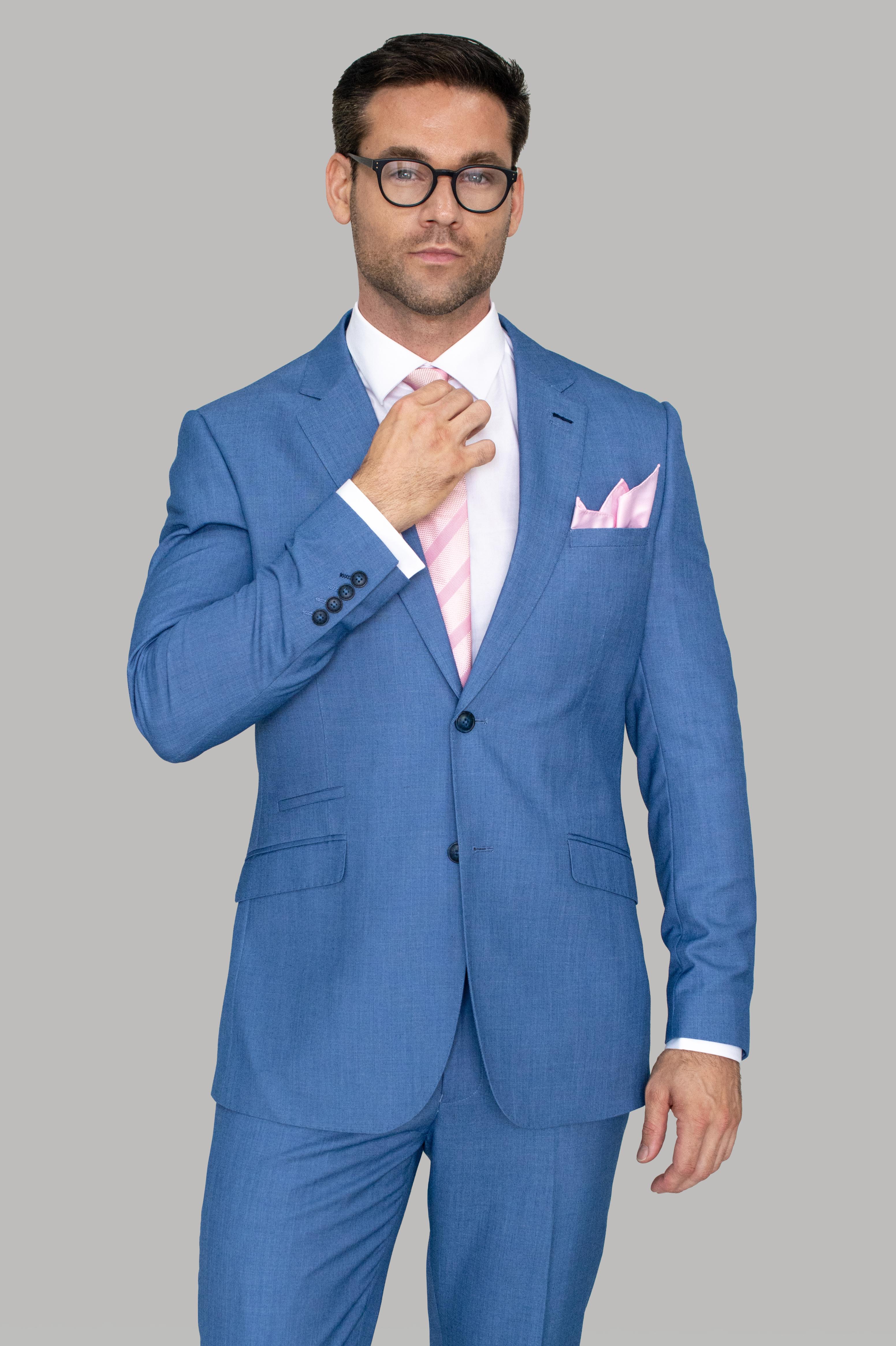 Men's Slim Fit Suit - BLUE JAY - Jay Blue