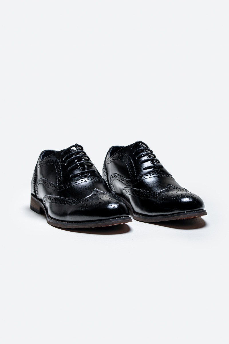 Men's Oxford Brogue Shoes - CLARK - Black