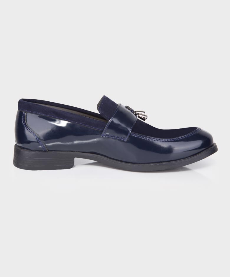 Baby Boys & Boys leather and Suede Slip on Formal Tassel Loafers