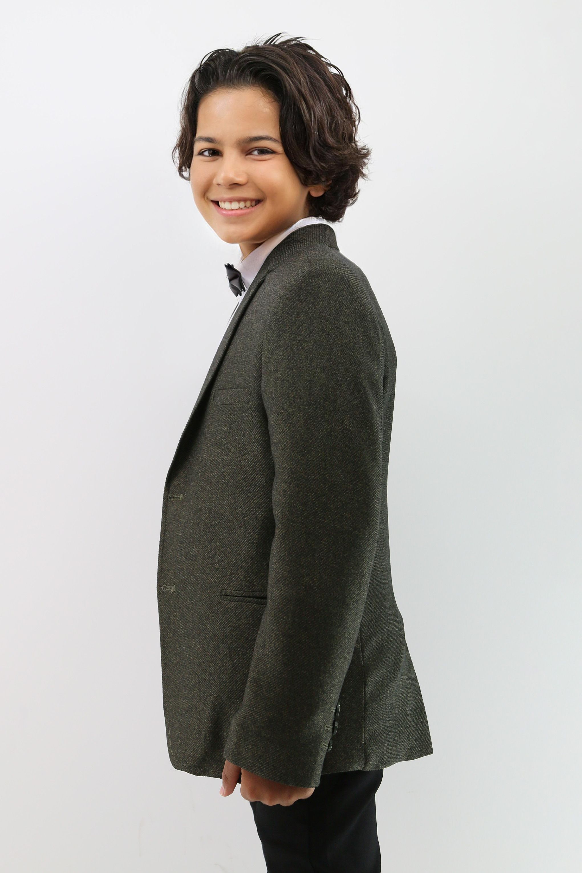 Boys Formal Textured Blazer Jacket