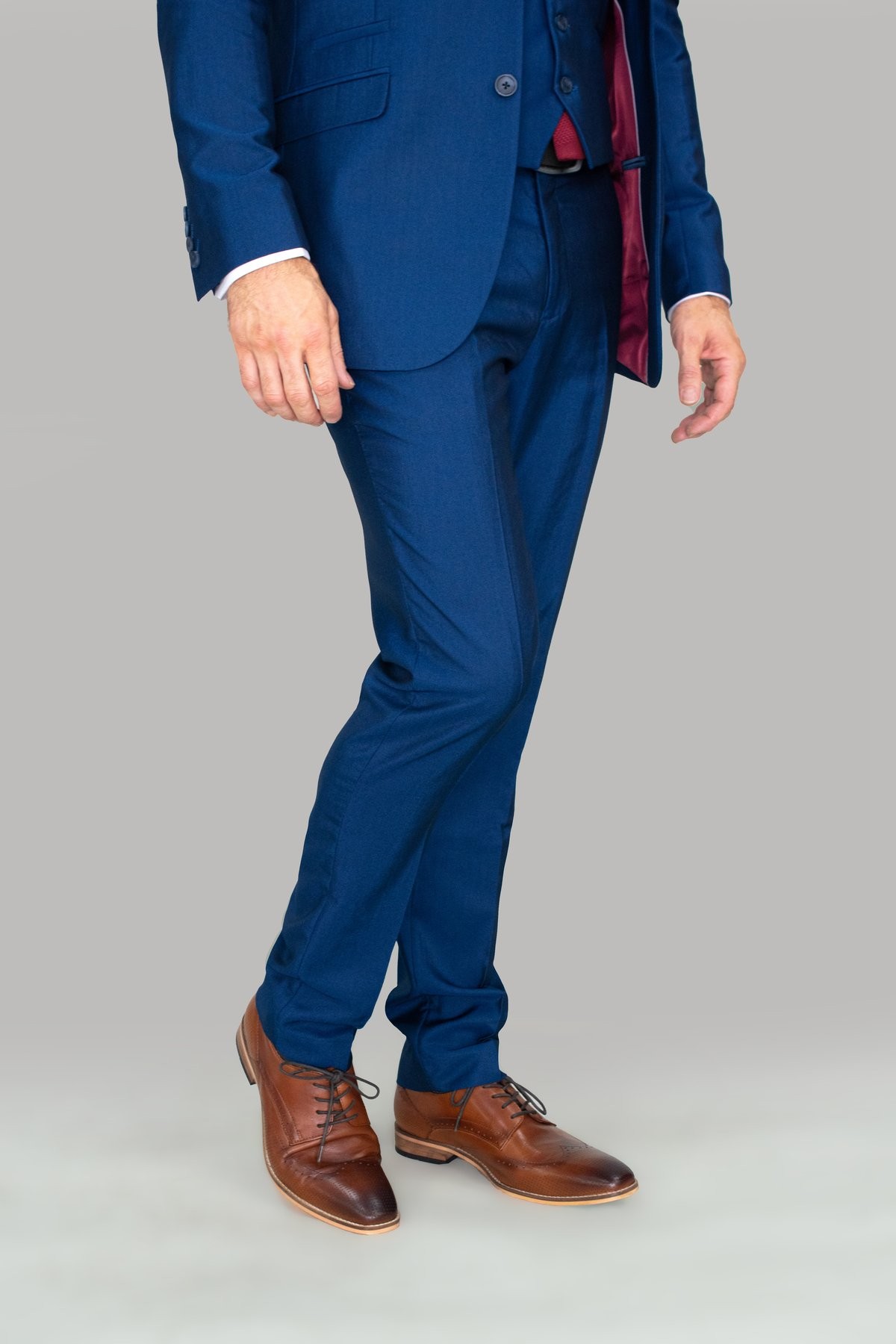 Men's Slim Fit Formal Royal Blue Suit - FORD