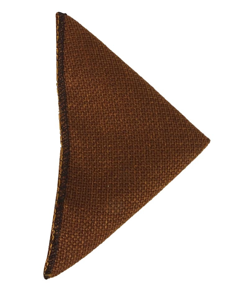 Boys & Men's Slim Tweed Tie and Pocket Square Set - Cinnamon Brown